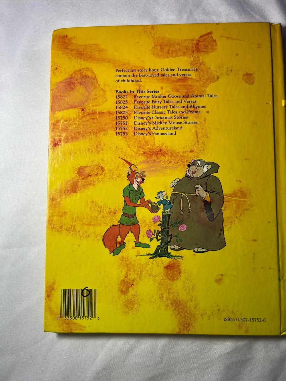 Vtg Disney Adventureland HC Book 1989 Robin Hood Sword in the Stone Aristocats